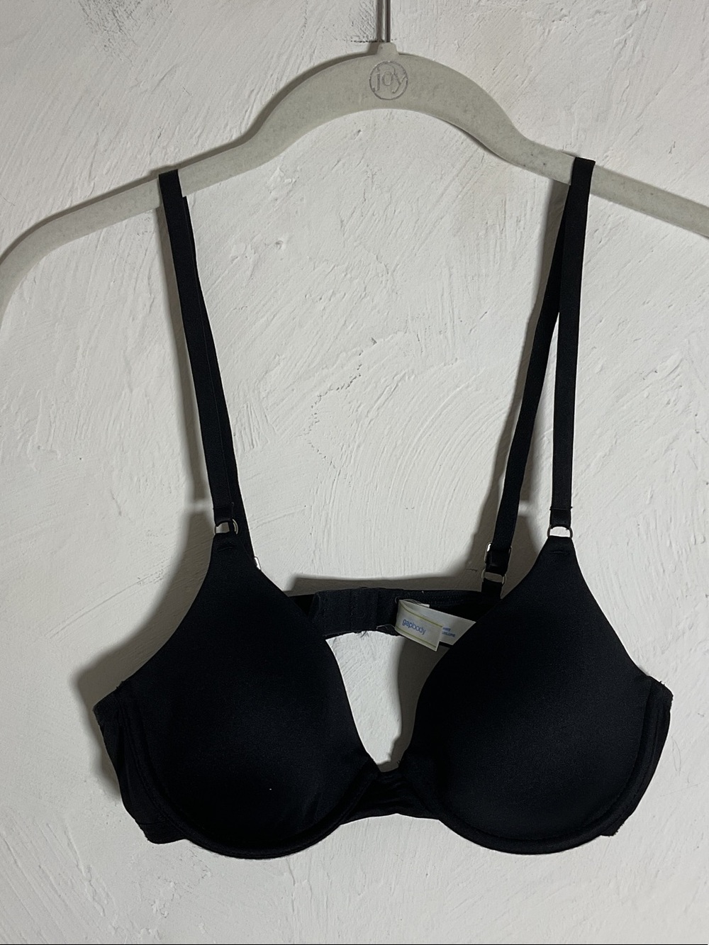 GapBody Everyday Essentials Lightly Lined T-Shirt Bra 36A Black